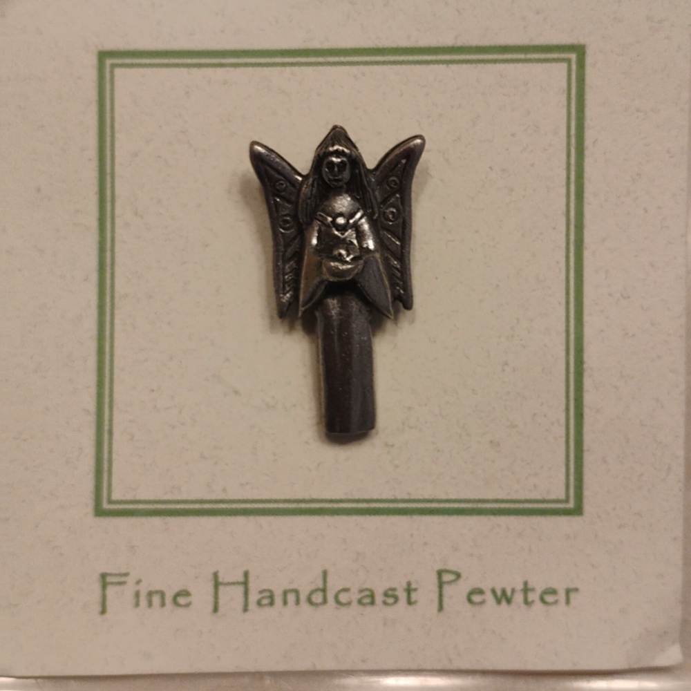 Angel Pewter Lapel Pin - Angel, Guardian Angel